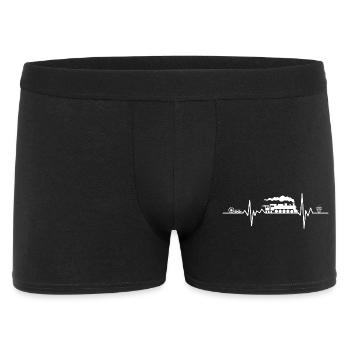 Locomotive à vapeur Train Ligne Zigzag - Boxer Homme - noir - Devant