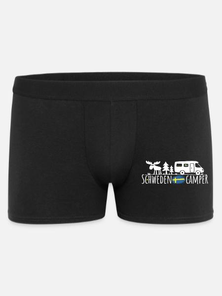 Schweden Camper Silhouette - Männer Boxer Shorts - Schwarz