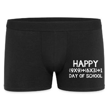 Graphique de la Bonne Journée des Mathématiques : École - Boxer Homme - noir - Devant
