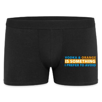 Vodka & Orange is something I prefer to avoid - Men's Boxer Shorts - black - Front