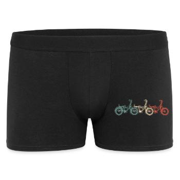 BMX Bike Graphic in Retro Style - Men's Boxer Shorts - black - Front