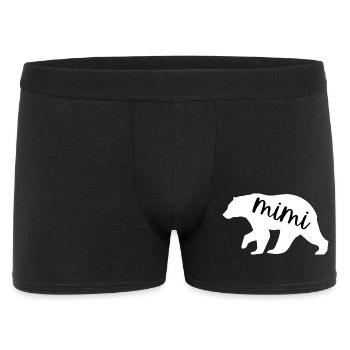Mimi Bear Cute Family Grandparents Mother's Day - Men's Boxer Shorts - black - Front