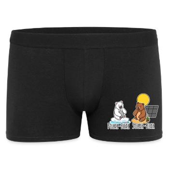 Polar Bear and Solar Bear - Bears Solar PV System - Men's Boxer Shorts - black - Front