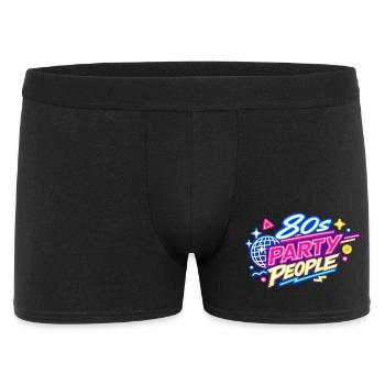80s Party People Neon Retro - Men's Boxer Shorts - black - Front