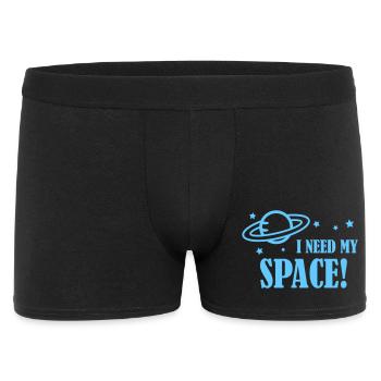I Need My Space Planet Ring - Männer Boxer Shorts - Schwarz - Vorne
