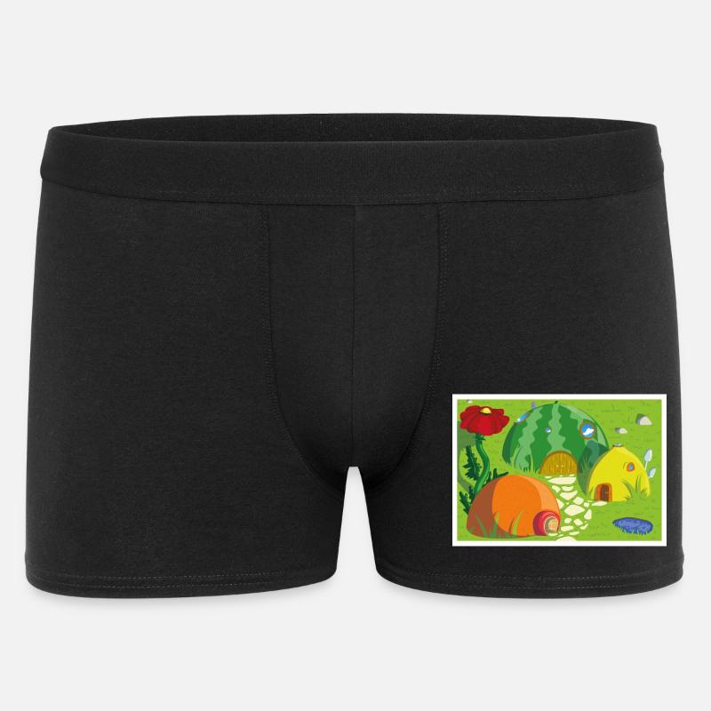 Obstdorf - Männer Boxer Shorts - Schwarz