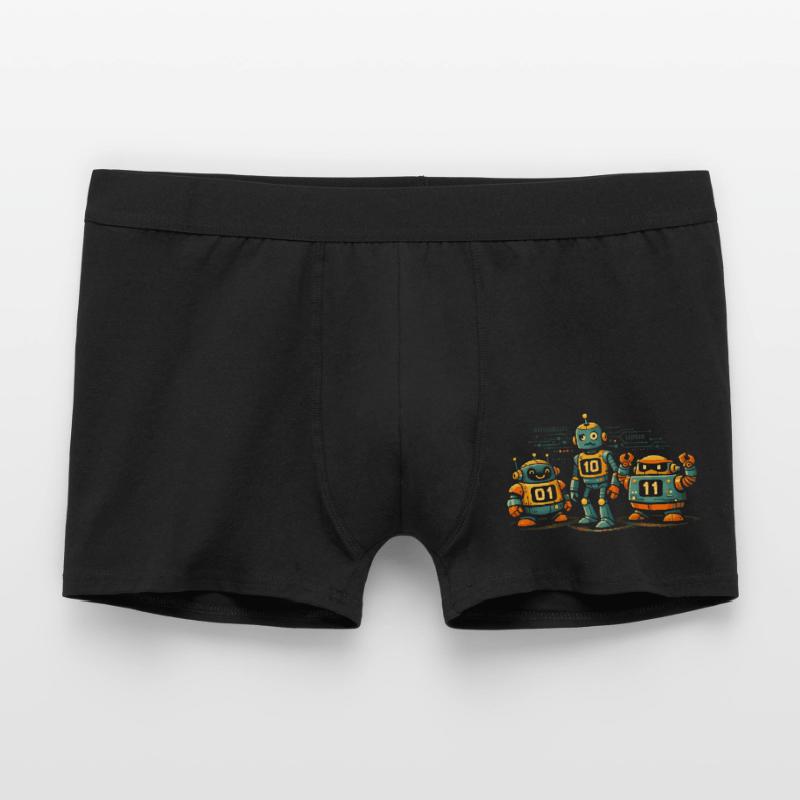Geek Robots Binary Code Computer Science IT Men's Boxer Shorts