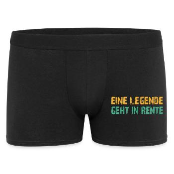Ruhestand Legende - Männer Boxer Shorts - Schwarz - Vorne