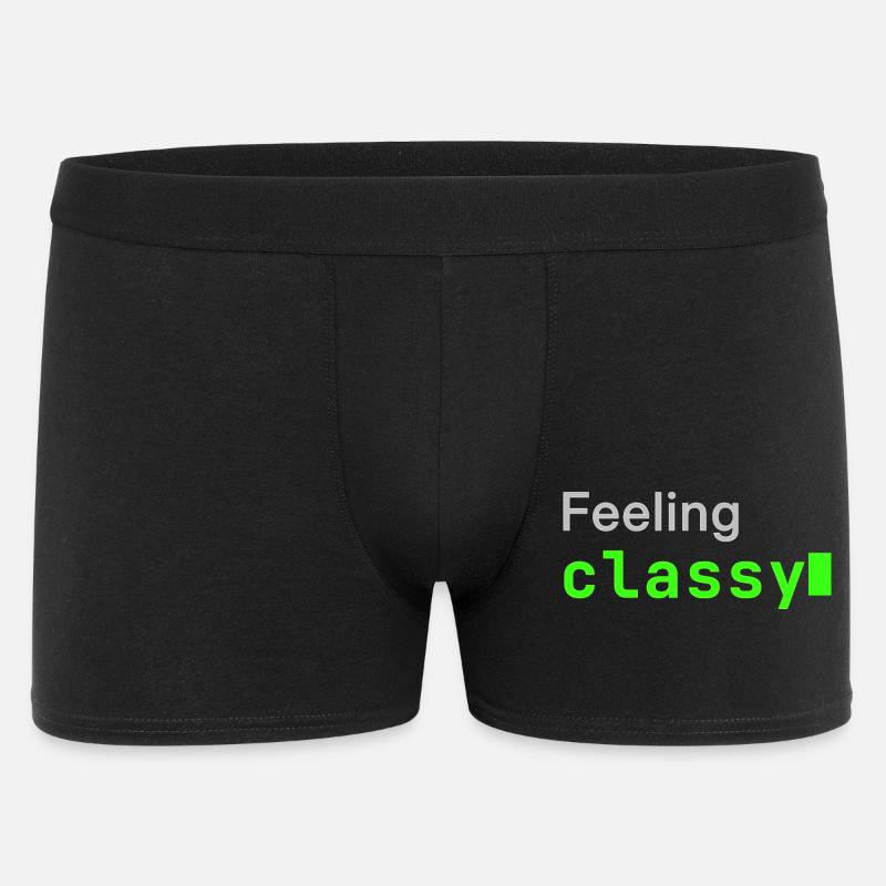 Feeling classy | Developer mood - Männer Boxer Shorts - Schwarz