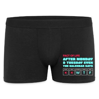 Calendar Says WTF - Men's Boxer Shorts - black - Front