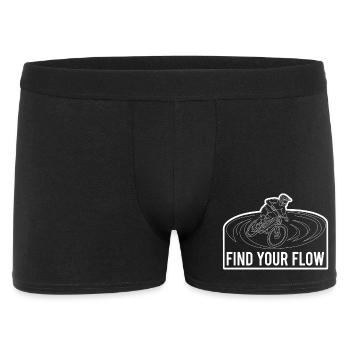 Cycliste de VTT Électrique Trouvez votre dessin de ligne Flow - Boxer Homme - noir - Devant