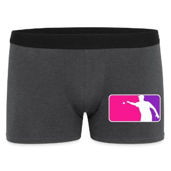 Petanque Boule Petanca Style Major League Rose - Boxer Homme - charbon - Devant