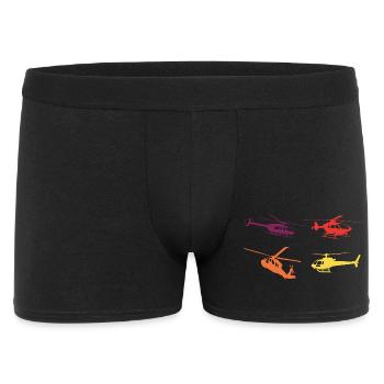 Helicopter Retro - Men's Boxer Shorts - black - Front