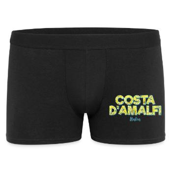 Costa d'Amalfi und Zitrone in Italien Amalfiküste - Männer Boxer Shorts - Schwarz - Vorne
