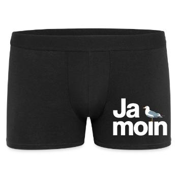 Ja Moin Norddeutschland Hamburg Gamer Meme Moin - Männer Boxer Shorts - Schwarz - Vorne