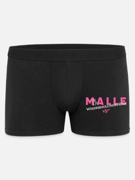 Malle Wiederholungstäter - Männer Boxer Shorts - Schwarz