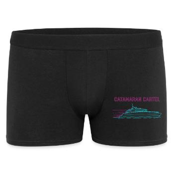 Synthwave Catamaran Cartel - Men's Boxer Shorts - black - Front