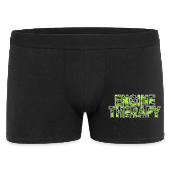 Car Tuning Motiv Engine Therapy Green - Men's Boxer Shorts - black - Front