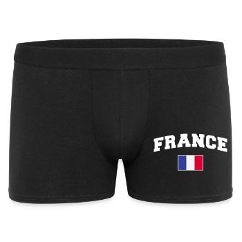 Frankreich Fan - Männer Boxer Shorts - Schwarz - Vorne