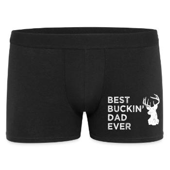 Best Buckin Dad Ever Funny Country Hunting Father - Men's Boxer Shorts - black - Front
