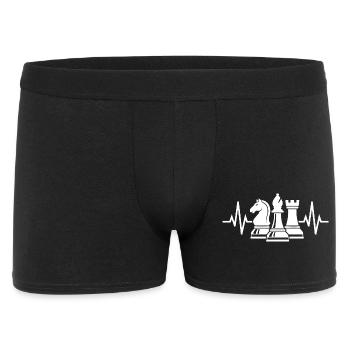 Chess Heartbeat Chess Pieces with Heartbeat - Men's Boxer Shorts - black - Front
