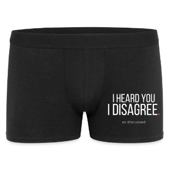 I Heard You Corporate Sarcasm Quote - Men's Boxer Shorts - black - Front