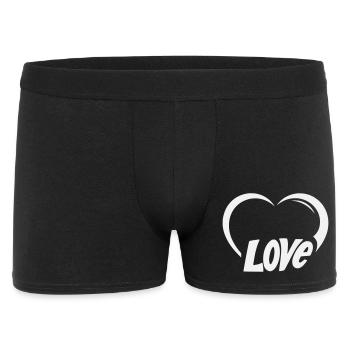 Heart Love Lettering - Men's Boxer Shorts - black - Front