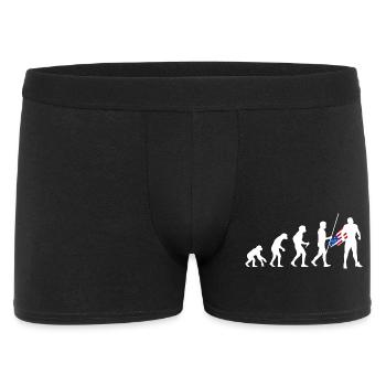 Évolution du super-héros américain USA Drapeau américain - Boxer Homme - noir - Devant