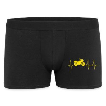 Motorcycle Heartbeat Ekg - Men's Boxer Shorts - black - Front