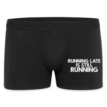Running Late Is Still Running - Men's Boxer Shorts - black - Front