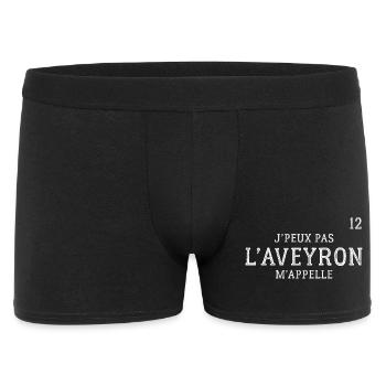 J Peux Pas L Aveyron M Appelle T-Shirt Cadeau H... - Boxer Homme - noir - Devant
