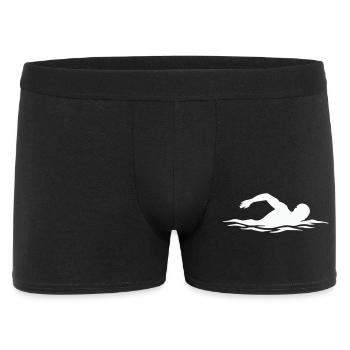 Silhouette de nageurs dans l’eau - Boxer Homme - noir - Devant