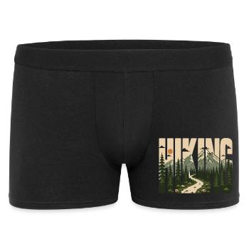 Hiking - Outdoor Adventure - Men's Boxer Shorts - black - Front