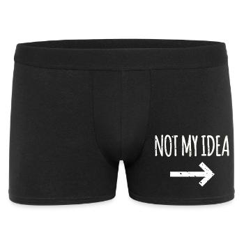 Not My Idea - Men's Boxer Shorts - black - Front