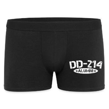 DD214 Alumni Funny Military Retirement Veteran  - Men's Boxer Shorts - black - Front