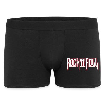 Rock'N'Roll Custom Typography Logo - Men's Boxer Shorts - black - Front