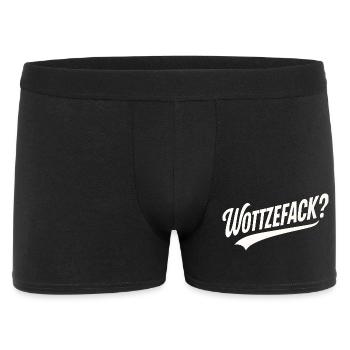 Humour Wottzefack dit une idée de cadeau drôle - Boxer Homme - noir - Devant