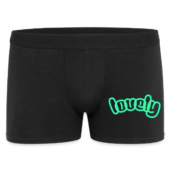 Lettrage à la main hebdomadaire néon - Boxer Homme - noir - Devant