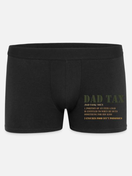 Dad Tax Tee: Kids Budget - Men's Boxer Shorts - black