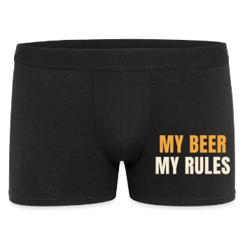 Ma bière Ma règle Bière Drôle Dit Chemise - Boxer Homme - noir - Devant