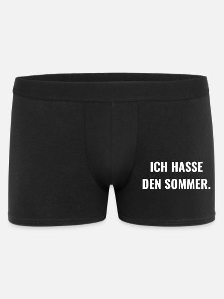 Ich hasse den Sommer. - Männer Boxer Shorts - Schwarz