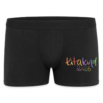 Kitakind 2026 Typographie arc-en-ciel - Boxer Homme - noir - Devant