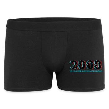 Conception de bugs du 18e anniversaire 2008 - Boxer Homme - noir - Devant