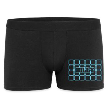 Vorname Billy - Männer Boxer Shorts - Schwarz - Vorne