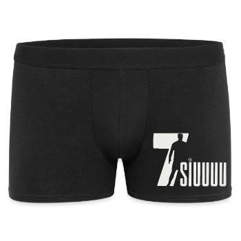 Silhouette du football, Siuuuuu - Boxer Homme - noir - Devant