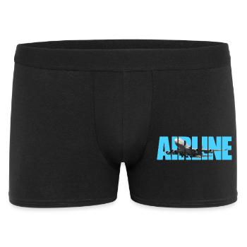 Airline Jumbo jet - Männer Boxer Shorts - Schwarz - Vorne
