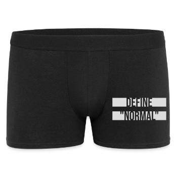 Définir le graphique sarcastique drôle normal - Boxer Homme - noir - Devant