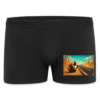 Choupie hitchhiking on desert roads - Men's Boxer Shorts - black - Front