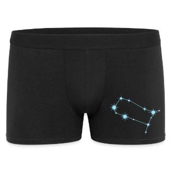 Constellation des étoiles des Gémeaux, signe du zodiaque Bleu pastel - Boxer Homme - noir - Devant