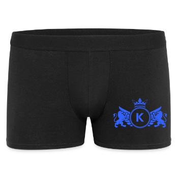 Logo K Crown avec des lions - Boxer Homme - noir - Devant